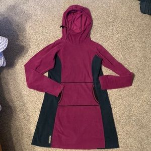 Melanzana microgrid hoodie dress•L